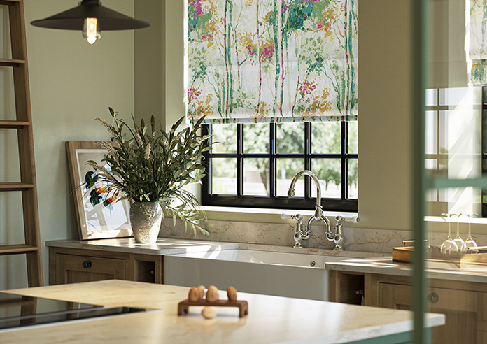 Silver Birch, Orchid - Roman Blind - Image 5